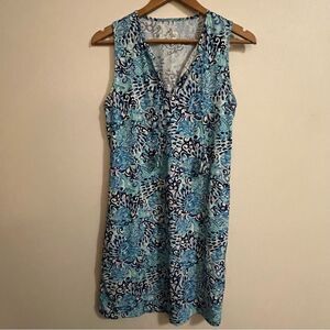Lilly Pulitzer Blue Floral Swim Coverup